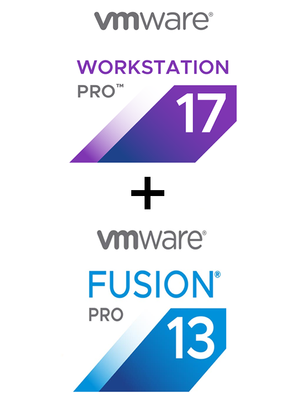 VMware Workstation 17/17.5 Pro (PC) + Fusion 13/13.5 Pro (Mac) BUNDLE - Lifetime Licenses