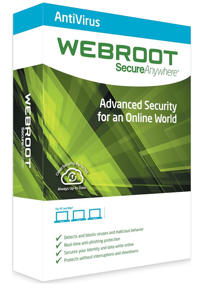 Webroot SecureAnywhere AntiVirus (1 Year / 1 Device) Latest Version + Free Updates
