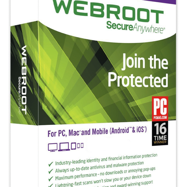 Webroot SecureAnywhere Complete (1 Year / 1 Device) Latest Version + Free Updates