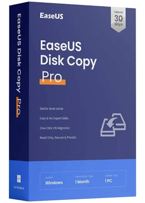 EaseUS Disk Copy Pro (PC) - 1 Device, 1 Month - EaseUS Key - GLOBAL