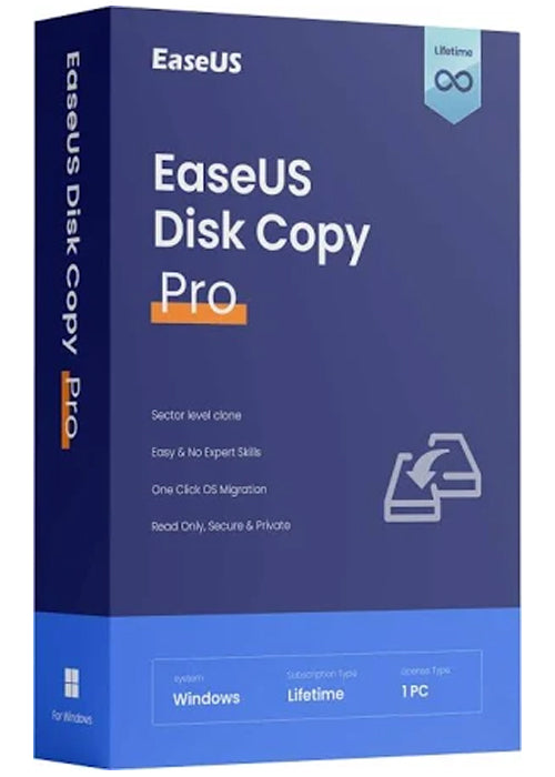 EaseUS Disk Copy Pro (PC) - 1 Device, Lifetime - EaseUS Key - GLOBAL